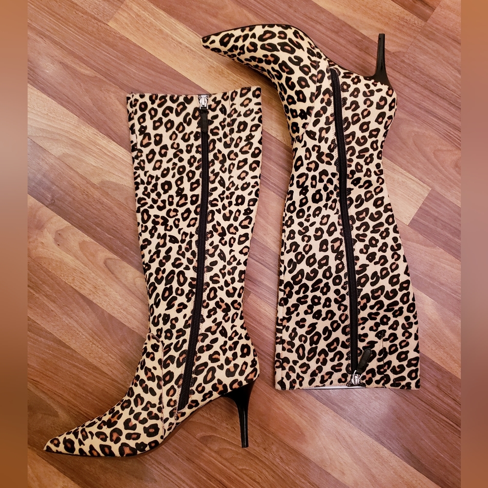 ‼️Nwt Linea Paolo leopard knee high boots in size 7.5‼️
